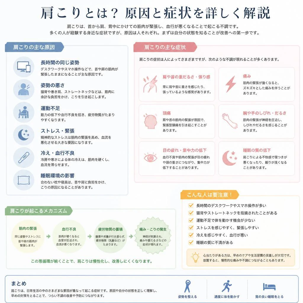 2. 肩こりの原因とは？