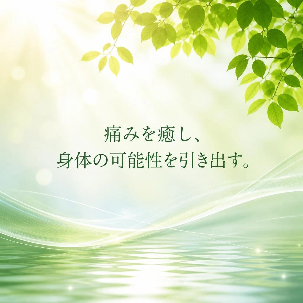 痛みを癒し、身体の可能性を引き出す。