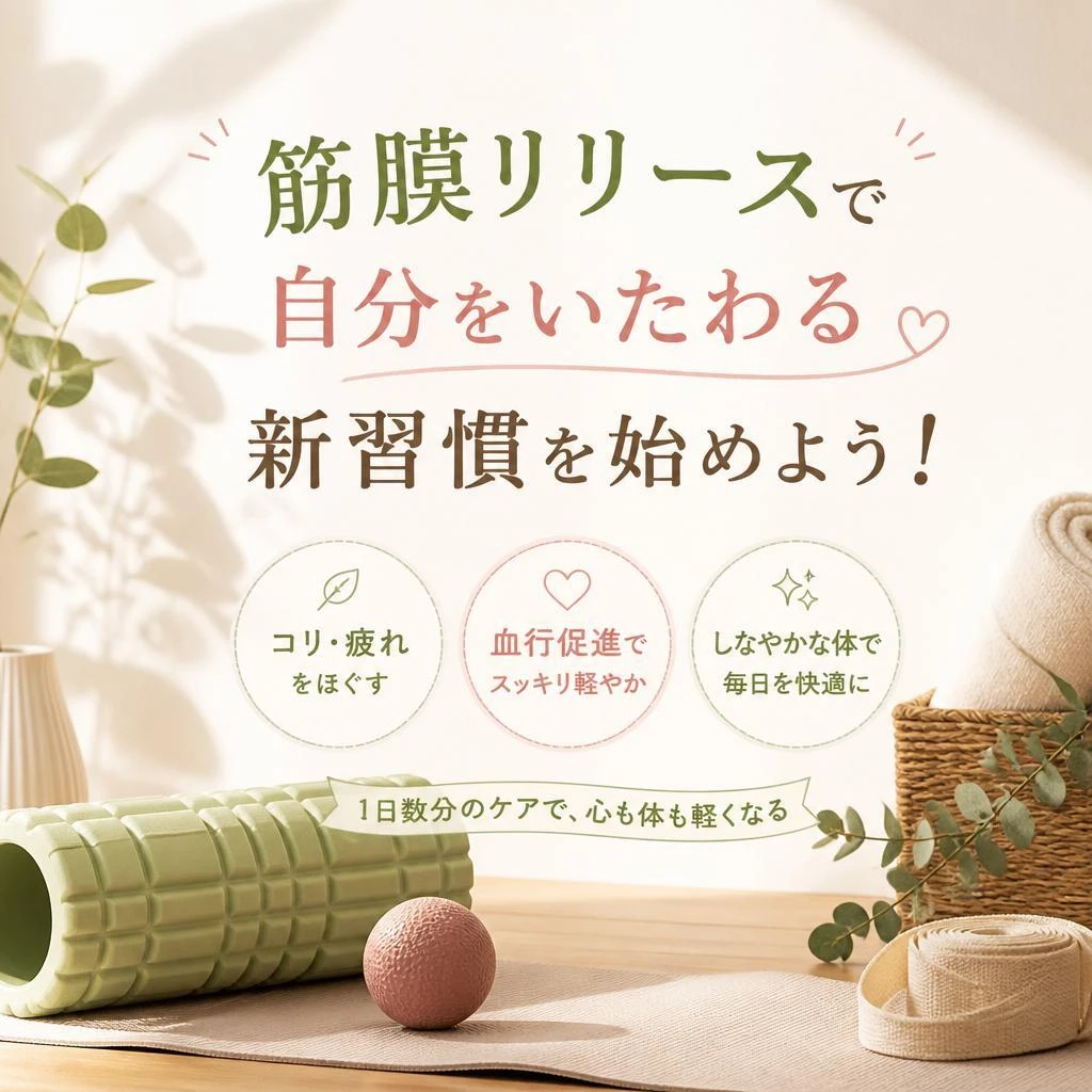 筋膜リリースで自分をいたわる新習慣を始めよう！