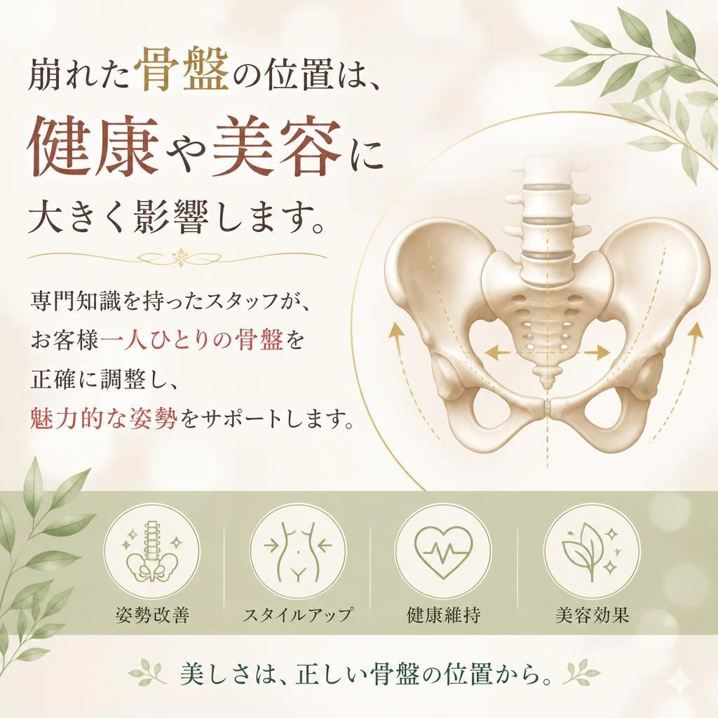 骨盤矯正で美しい姿勢を実現