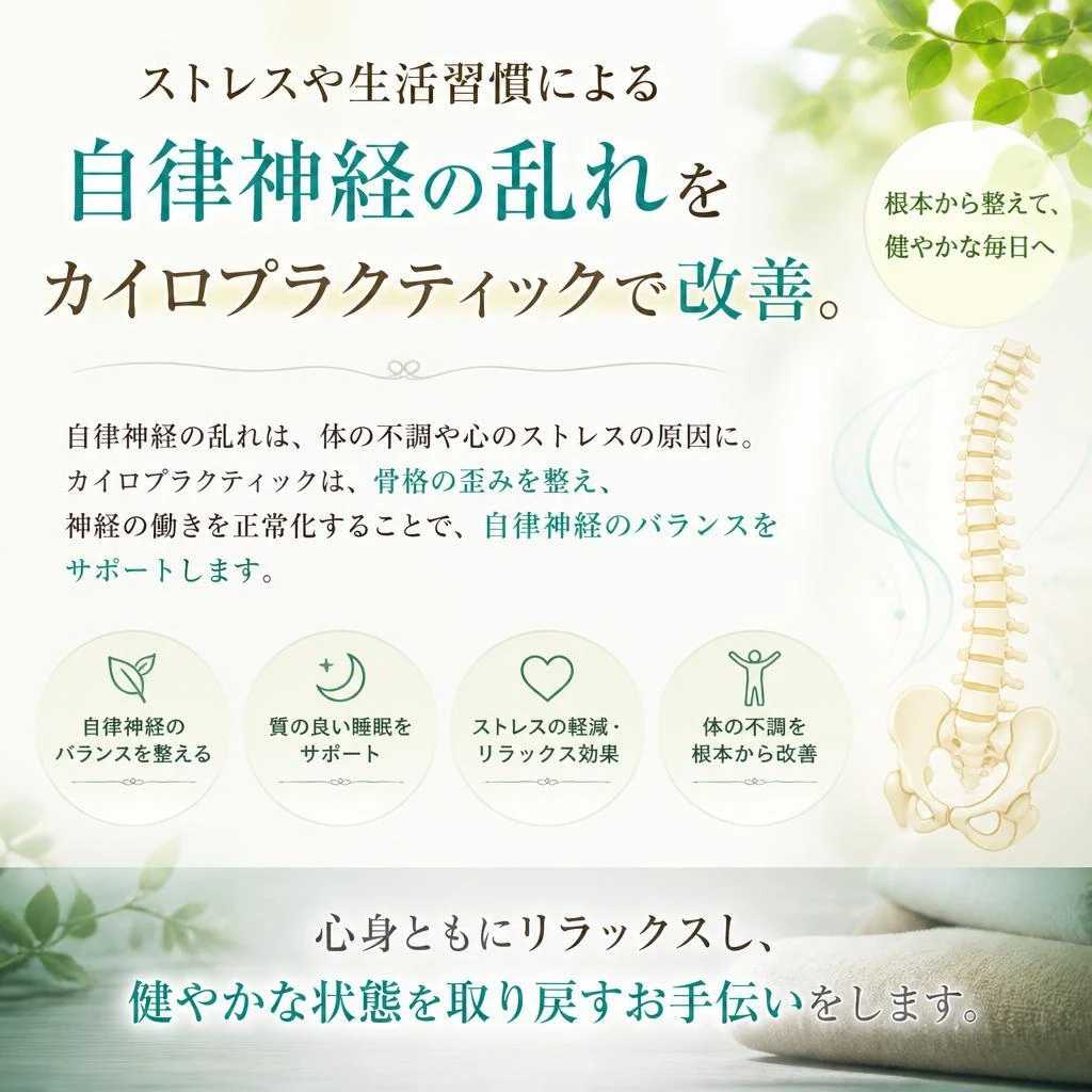 自律神経のバランスを整える