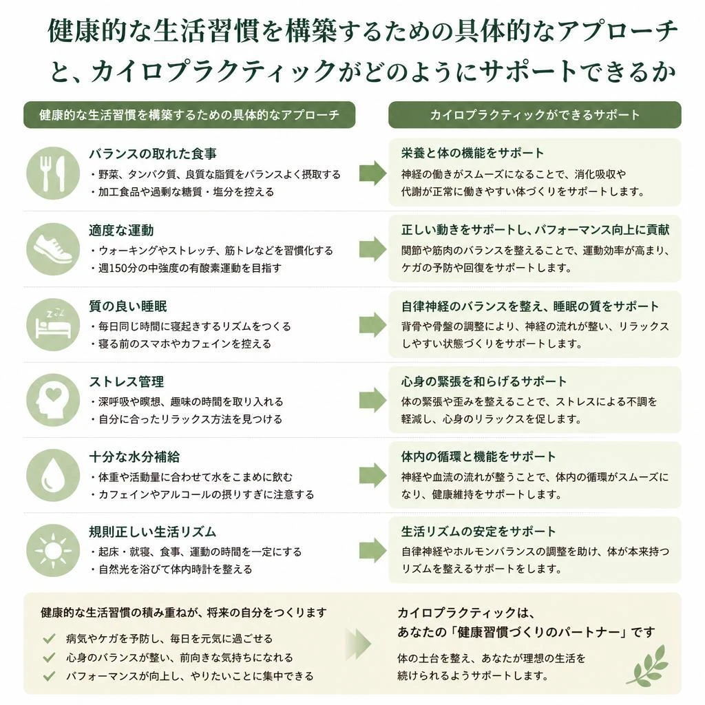 生活習慣改善のアプローチ