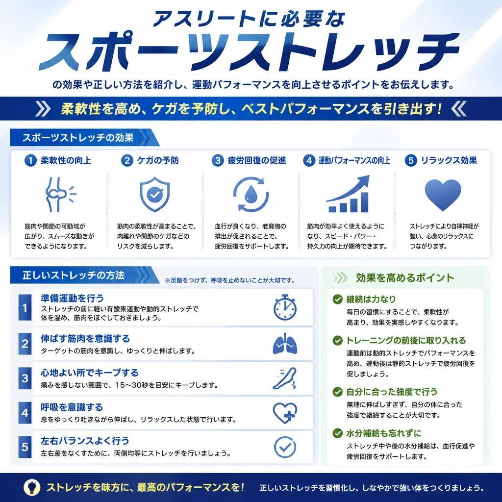 5. スポーツストレッチでパフォーマンス向上