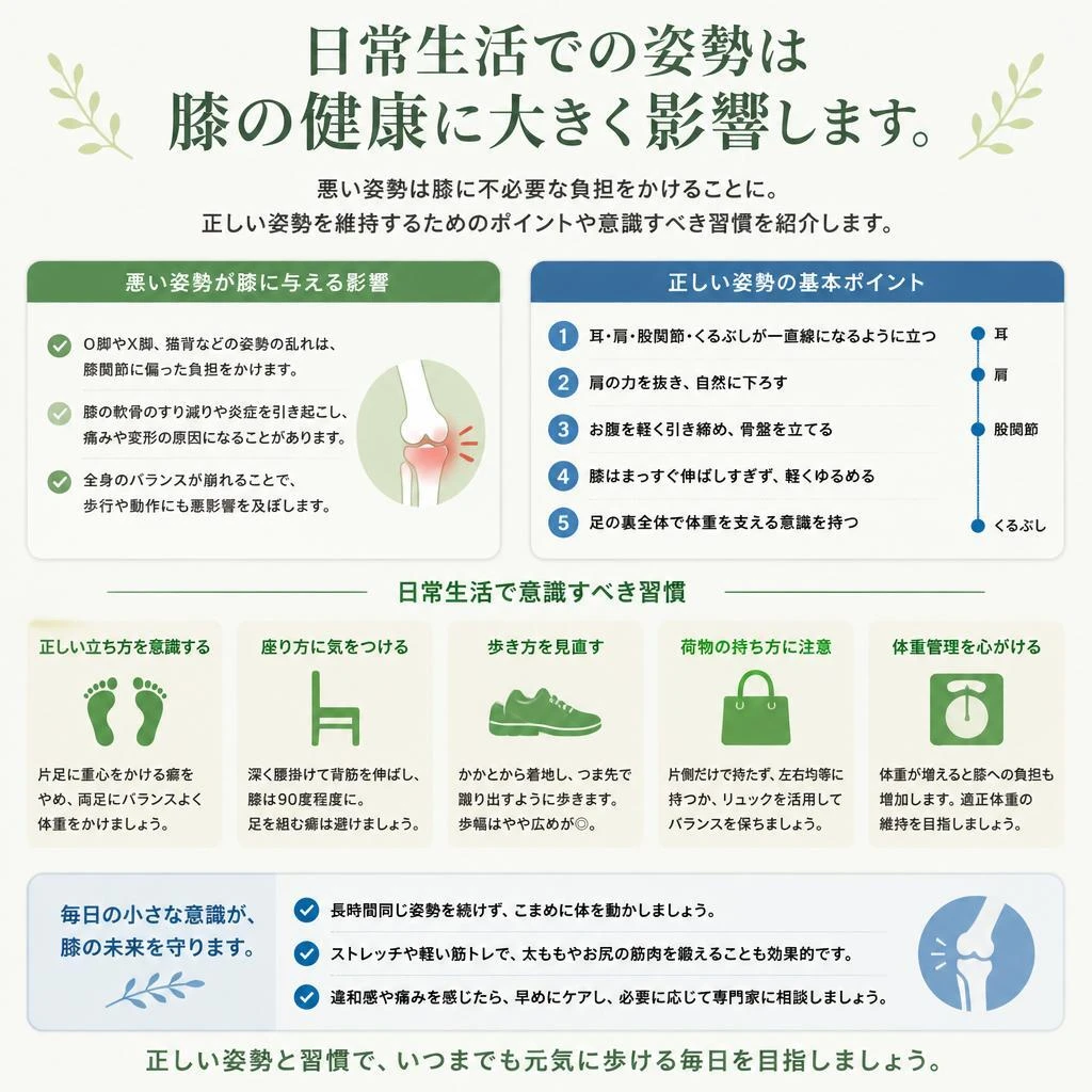 正しい姿勢の習慣