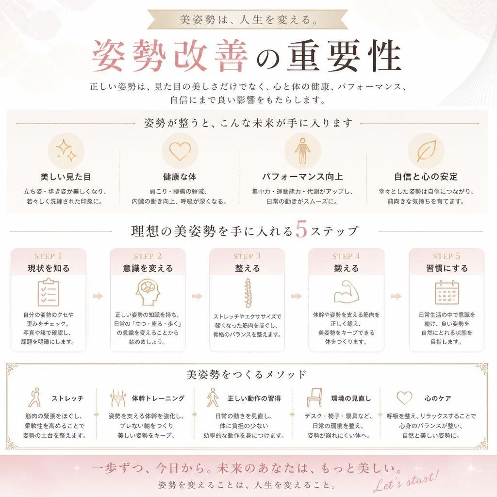 2. 美姿勢を手に入れるためには？