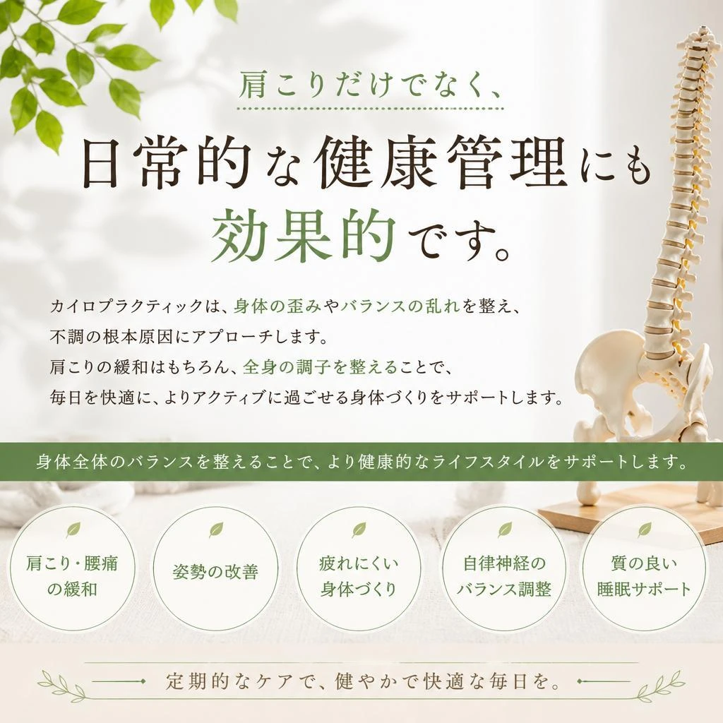 4. 健康管理としてのカイロプラクティック