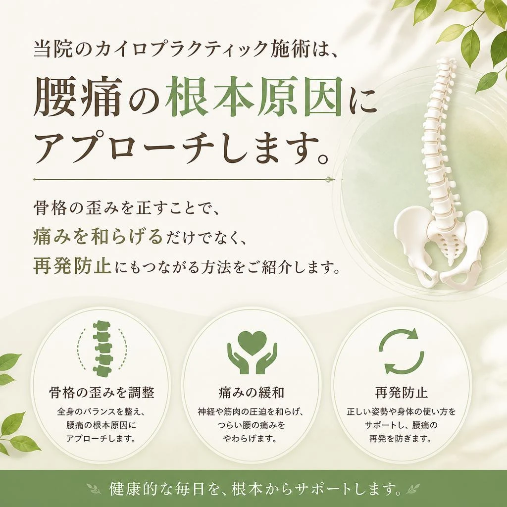 整体で腰痛改善！私たちのアプローチ