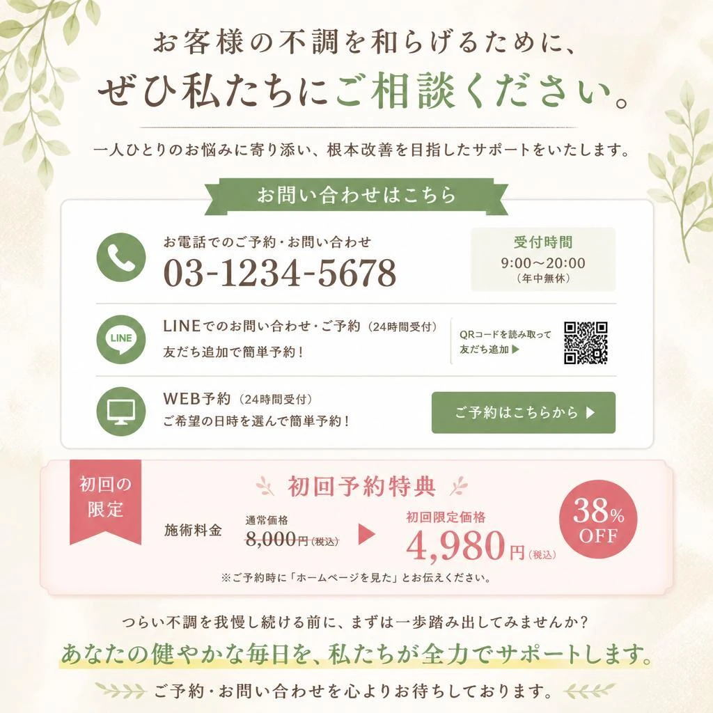 今すぐお問い合わせを！