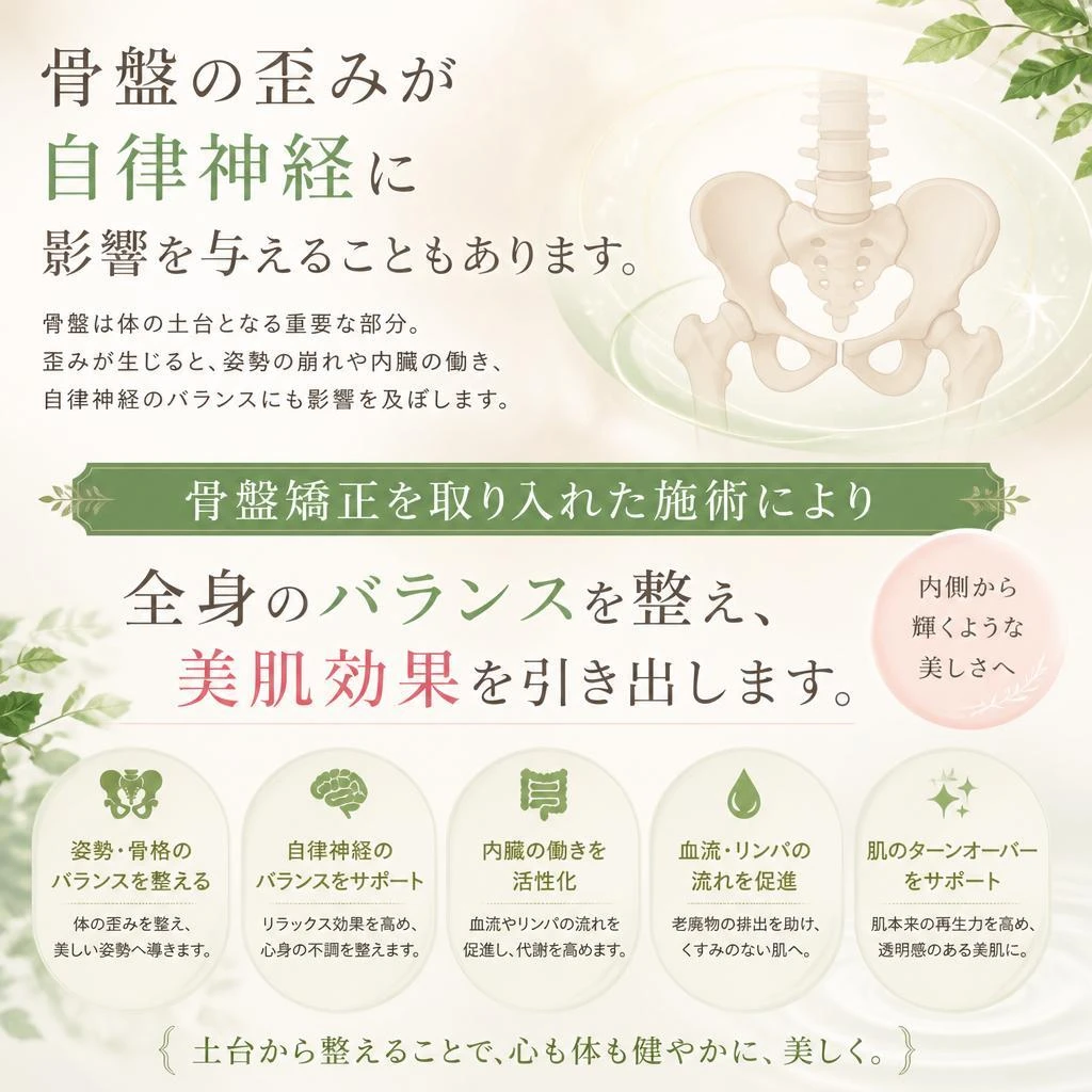 4. 骨盤の重要性と美肌への影響