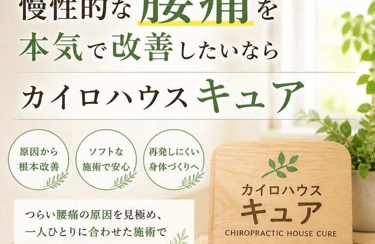 彦根市で慢性的な腰痛を本気で改善したいならカイロハウスキュアで