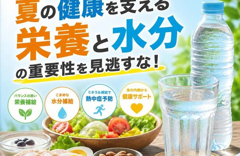 運動だけでは足りない！夏の健康を支える栄養と水分の重要性を見逃すな！