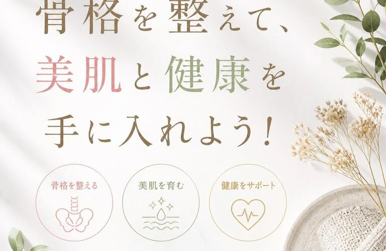 骨格を整えて、美肌と健康を手に入れよう！