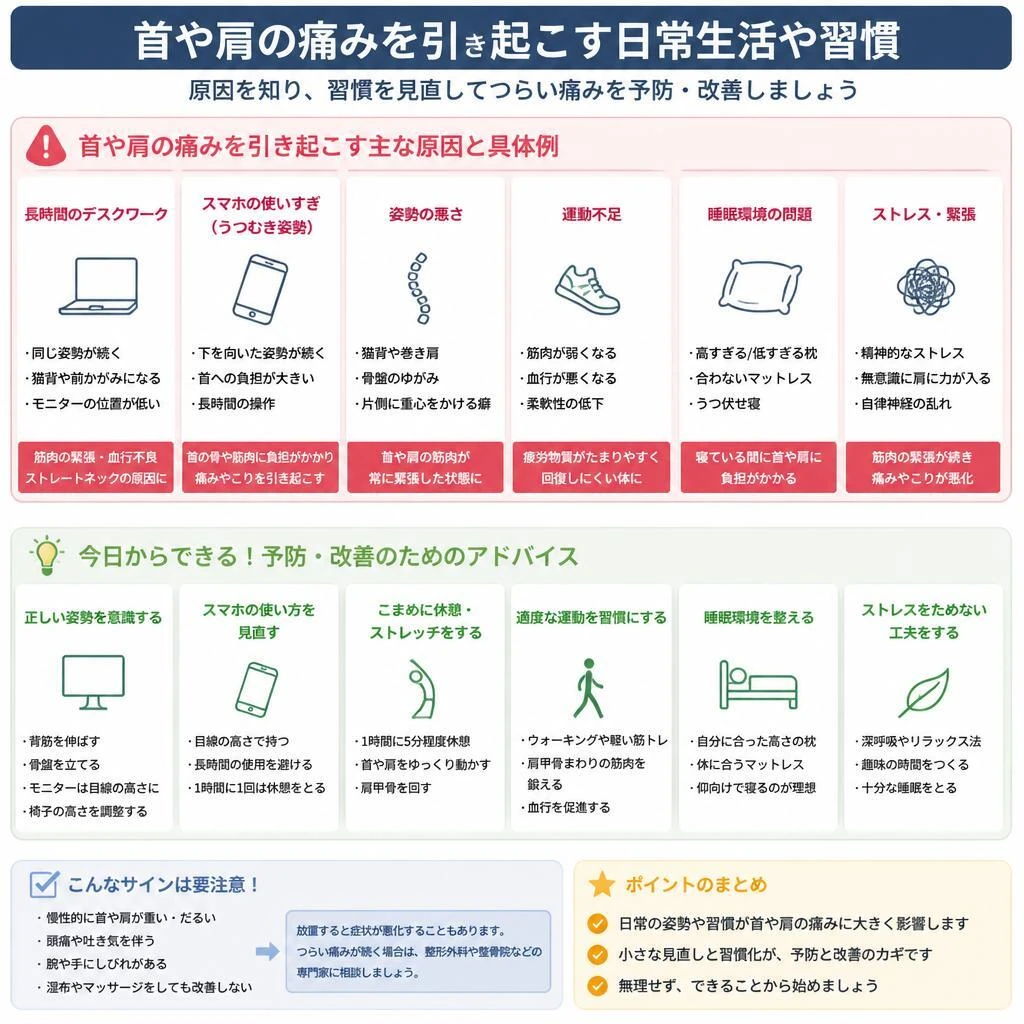 痛みを引き起こす生活習慣