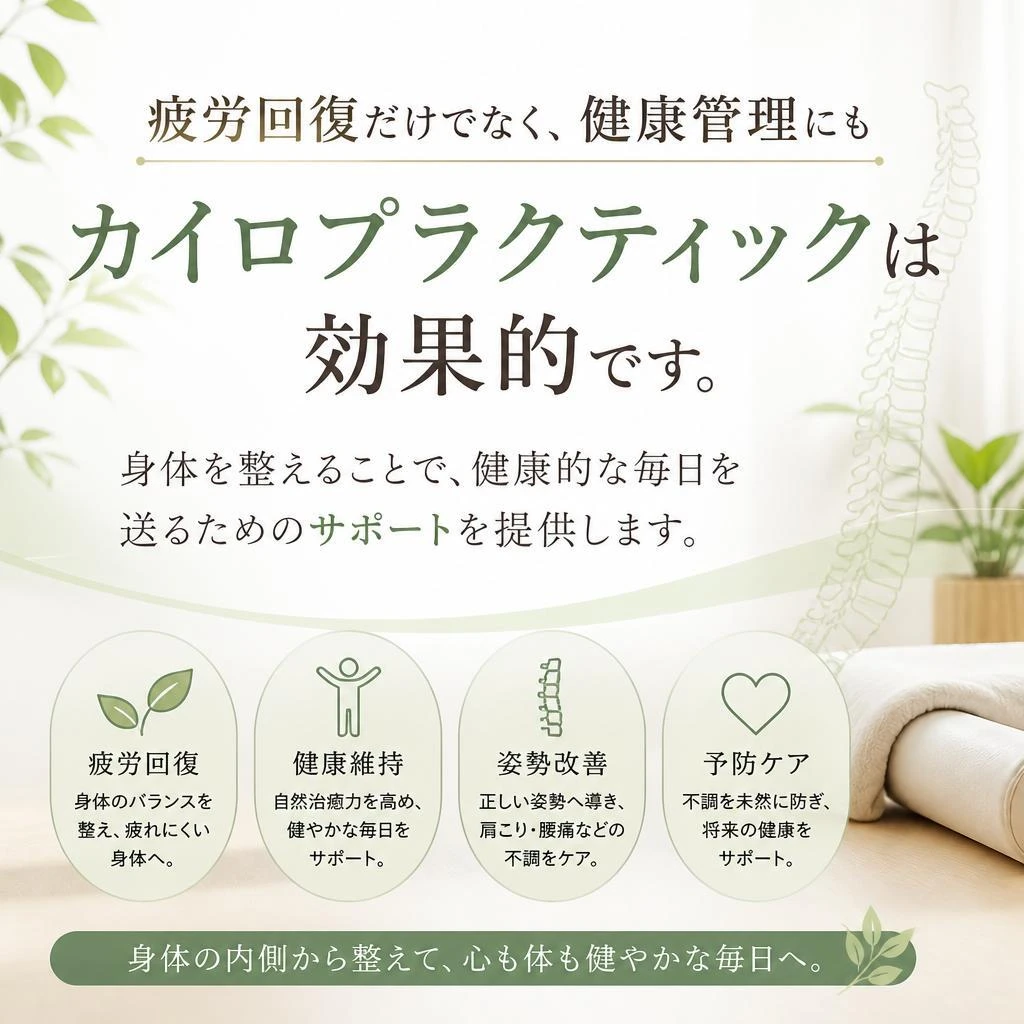疲労回復と健康管理