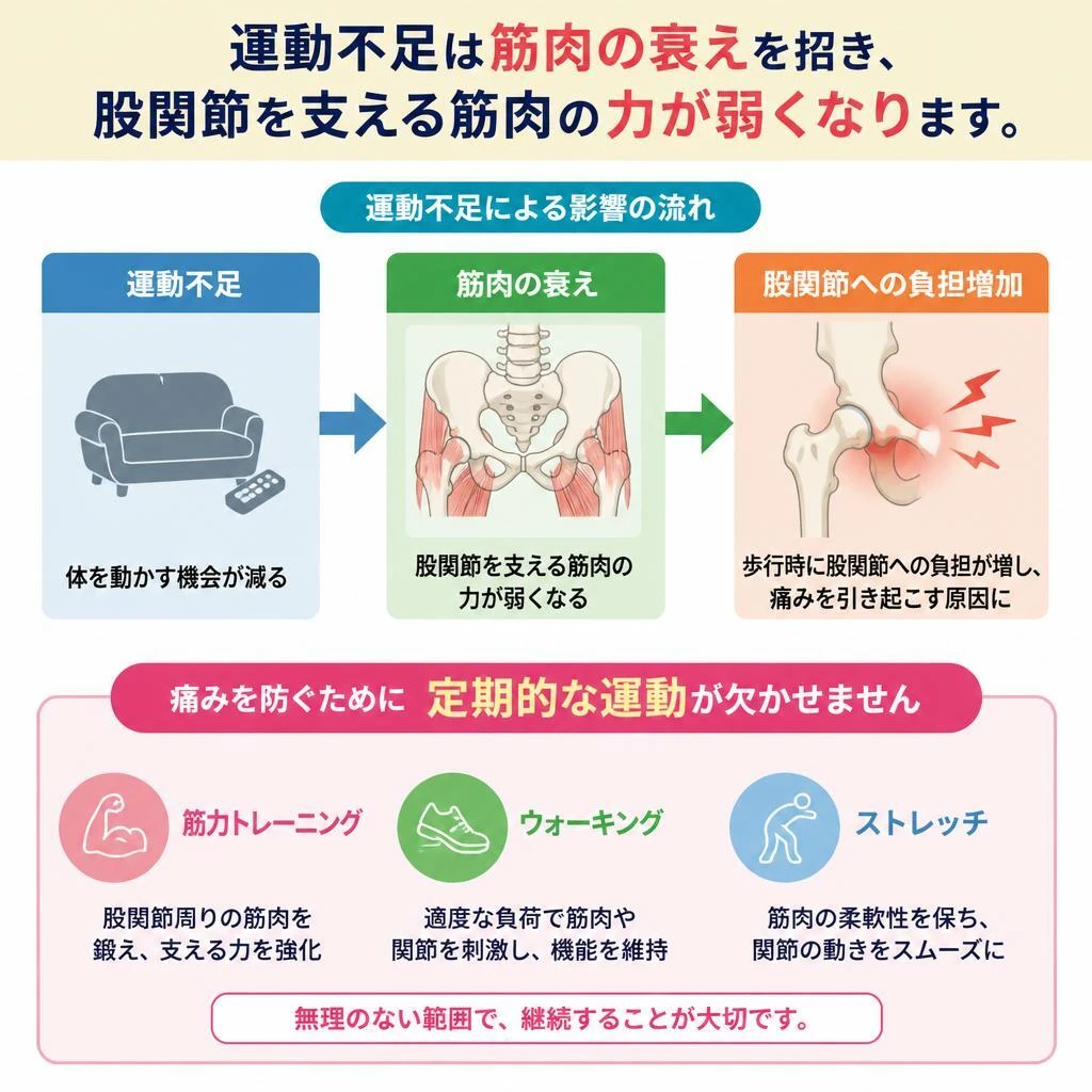 運動不足が及ぼす影響