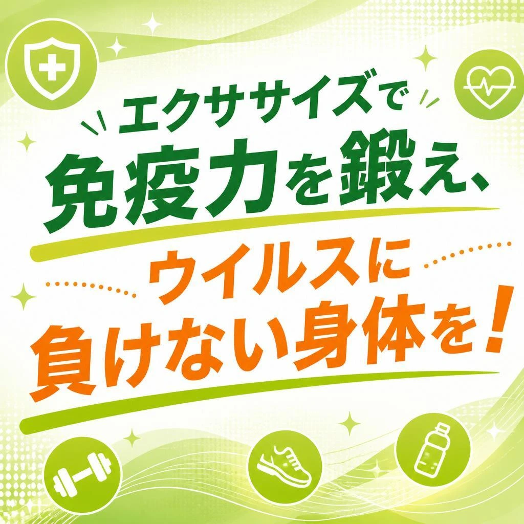 エクササイズで免疫力を鍛え、ウイルスに負けない身体を！