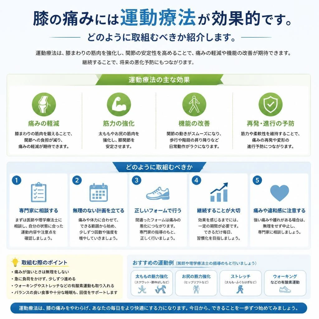 運動療法による改善
