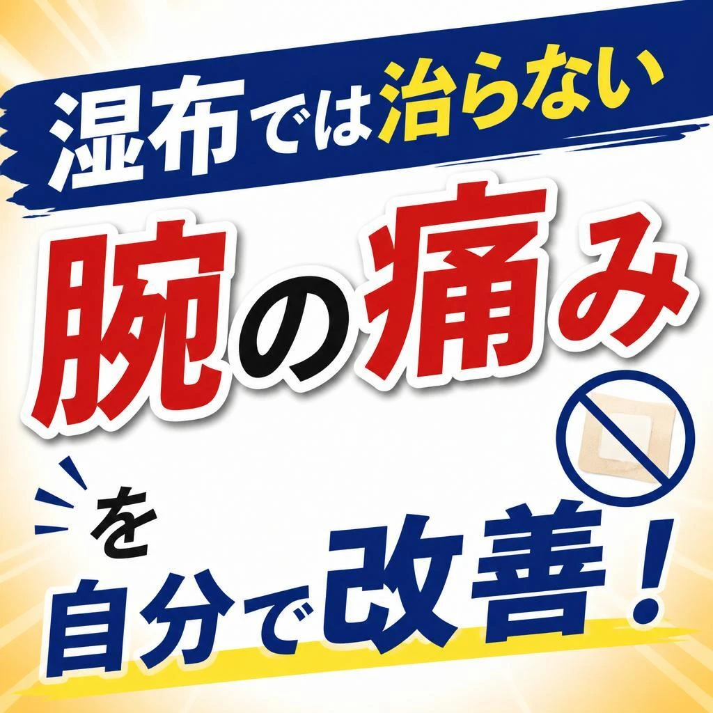 湿布では治らない腕の痛みを自分で改善！