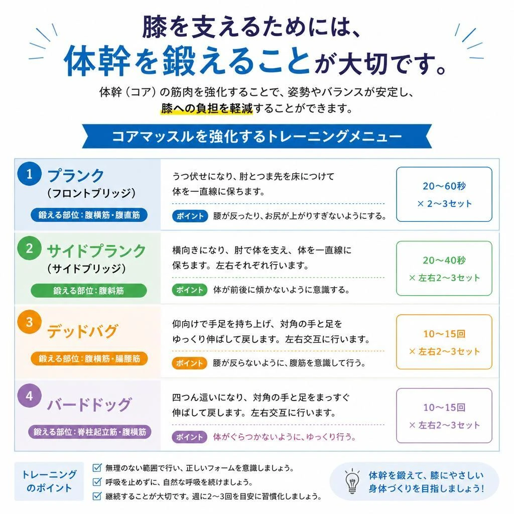 5. コアマッスルを鍛える重要性