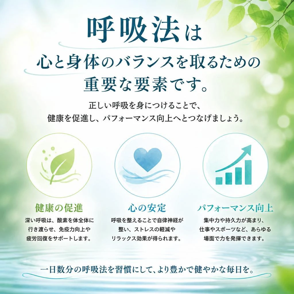 呼吸法で身体を調和させる