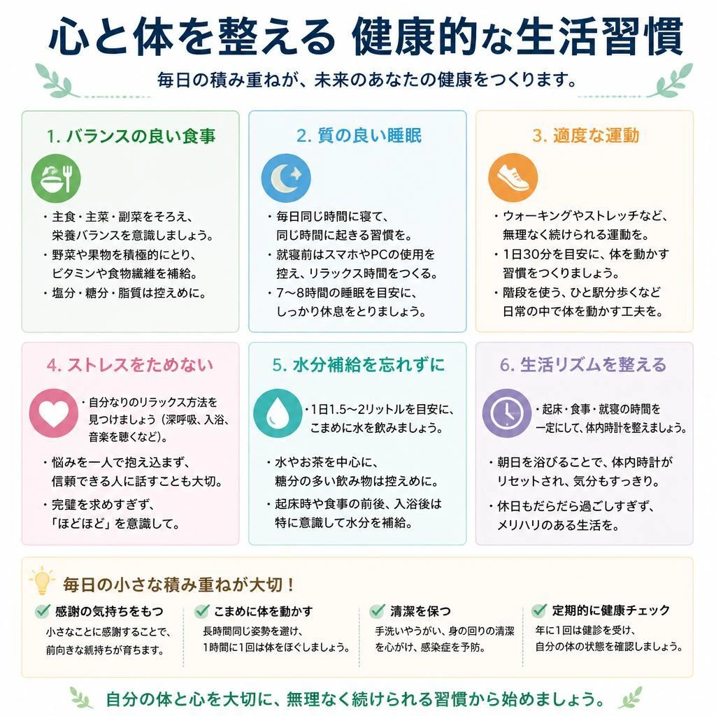 健康的な生活習慣のすすめ
