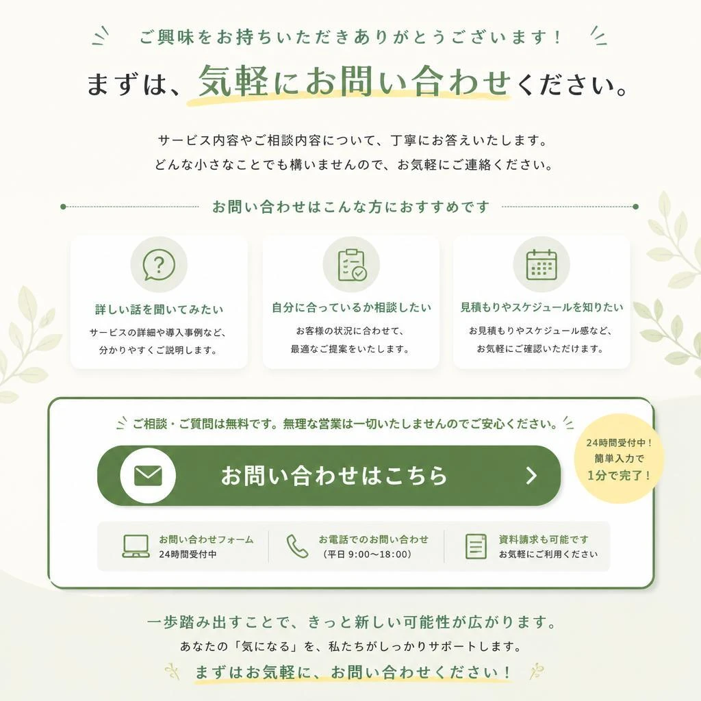 お問い合わせ・ご予約はこちら