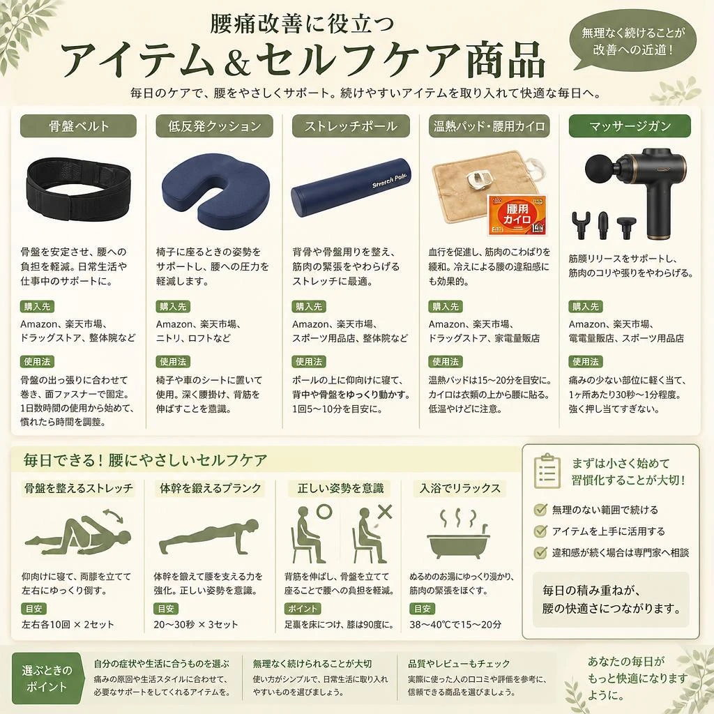 効果的なセルフケア商品