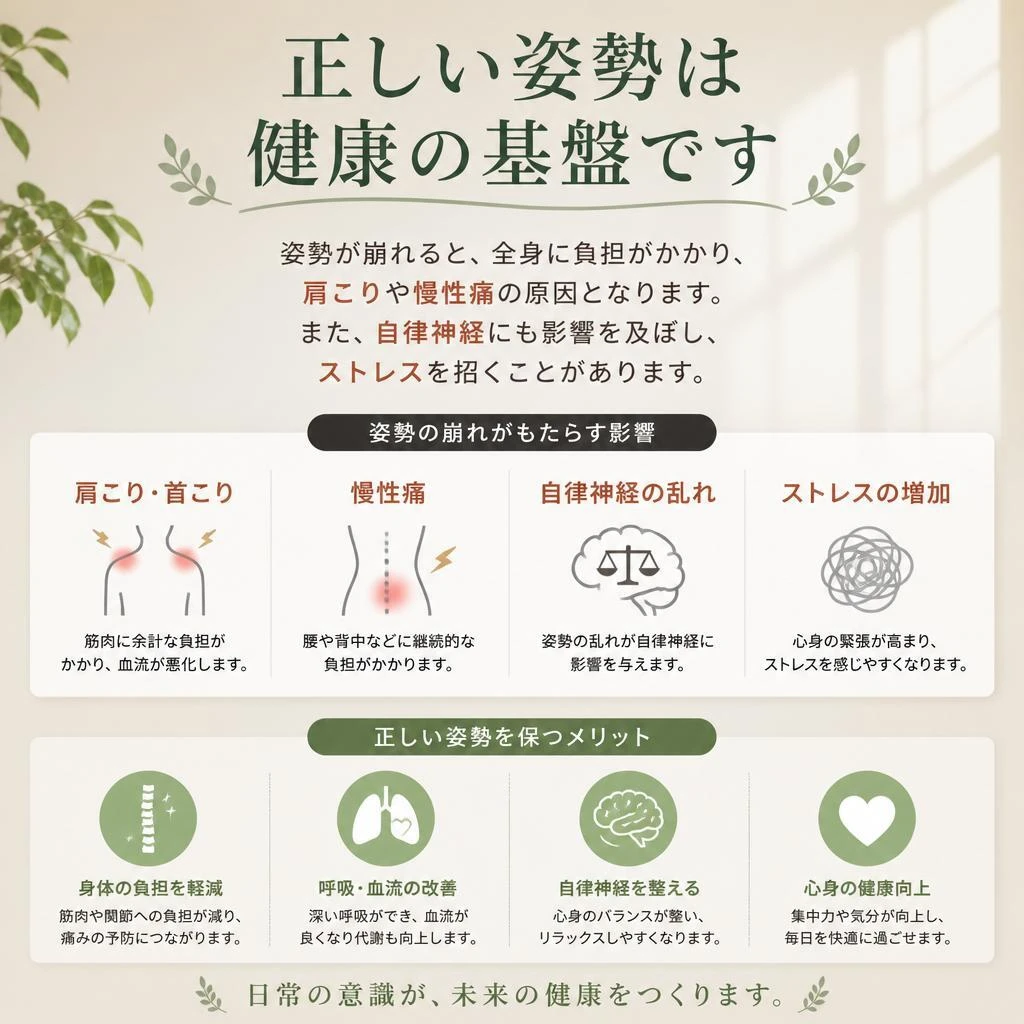姿勢がもたらす影響とは？