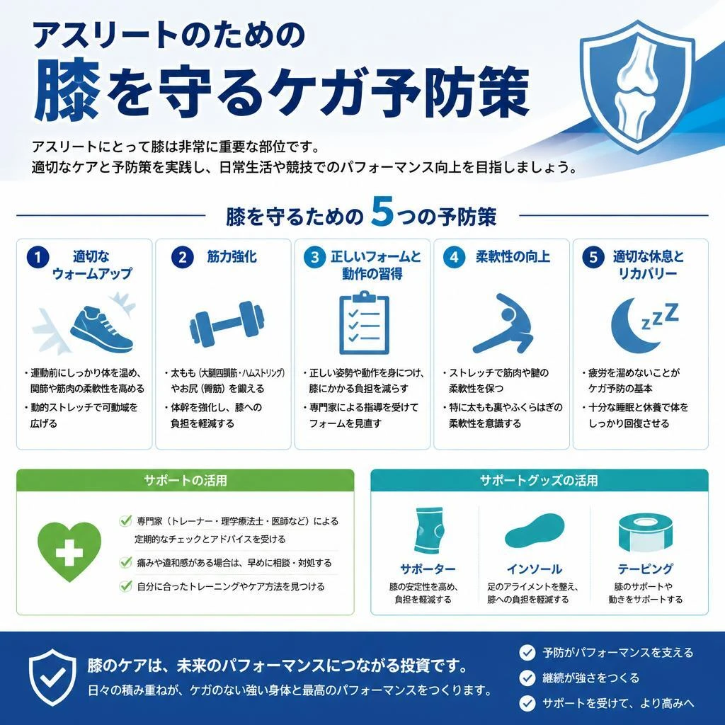 アスリートに必要なケガ予防