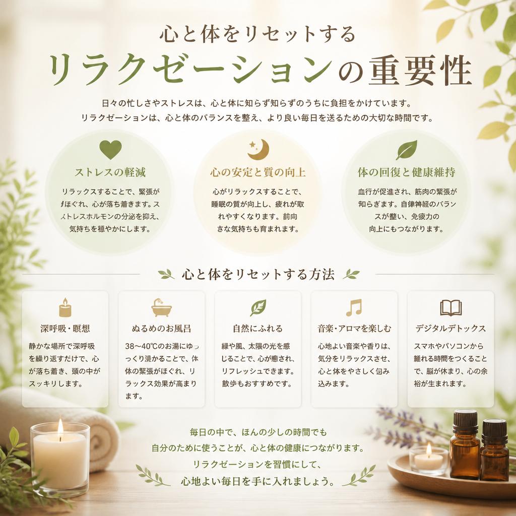 5. リラクゼーションの力