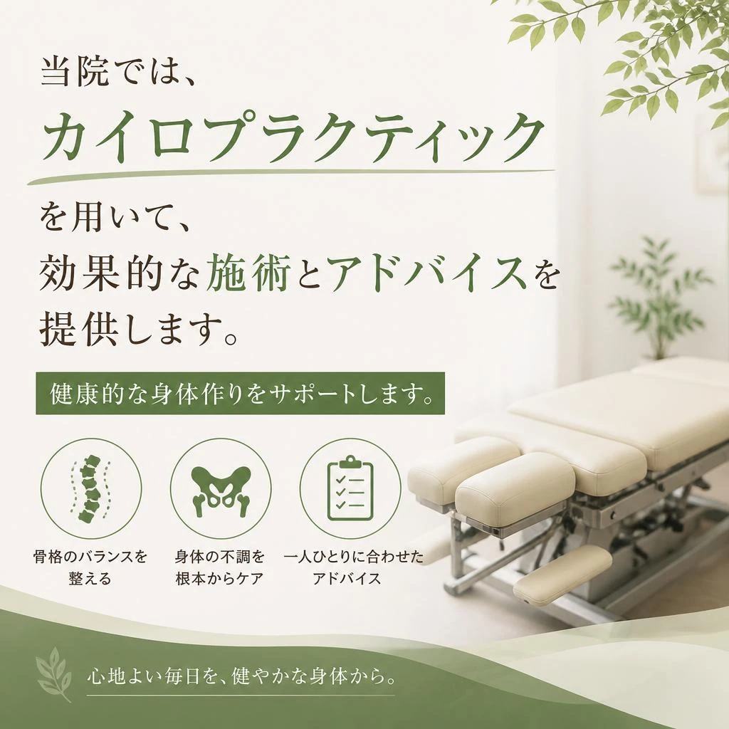 カイロプラクティックによるサポート