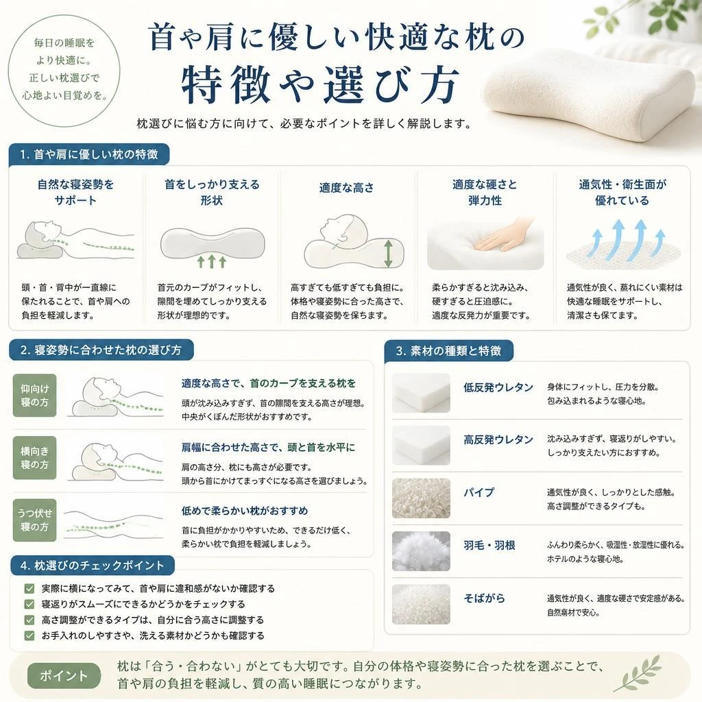 快適な枕の選び方