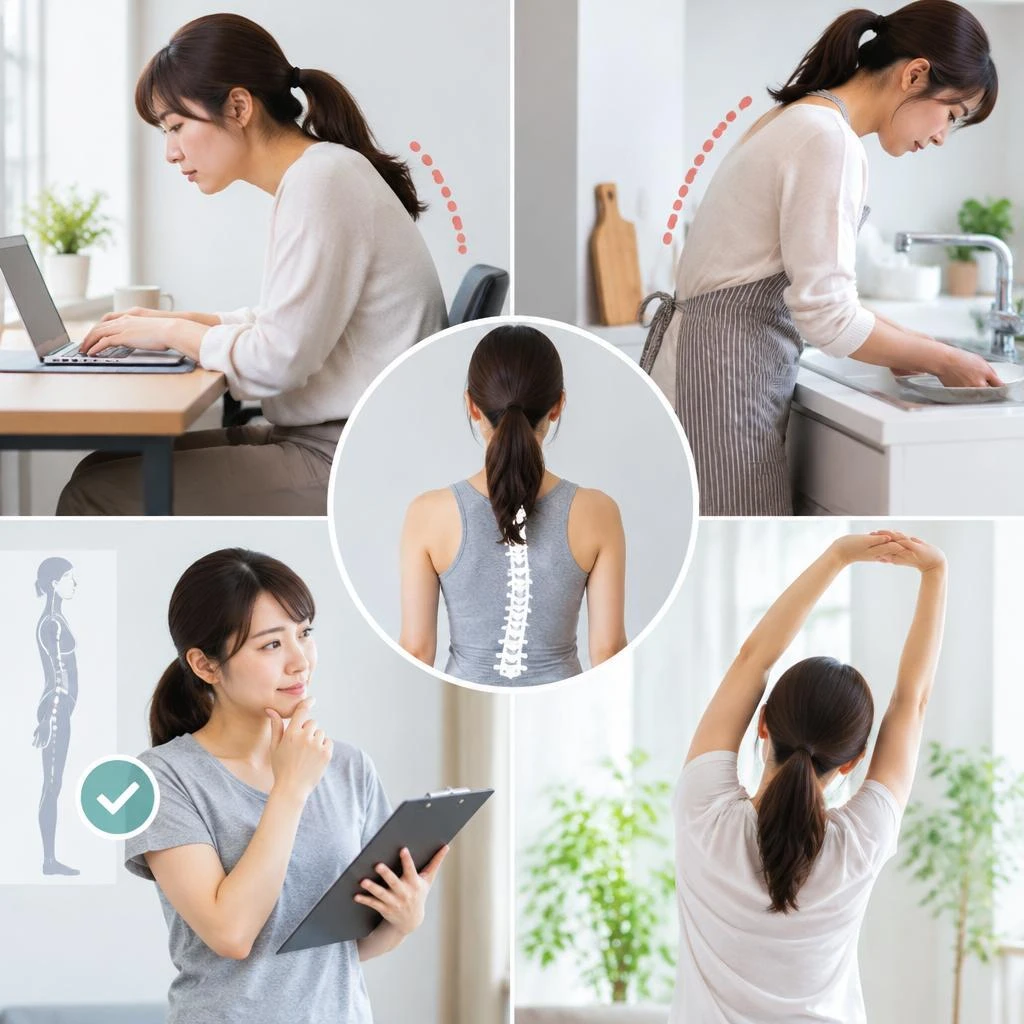 姿勢の悩みは、毎日の習慣や身体の使い方を見直すきっかけに